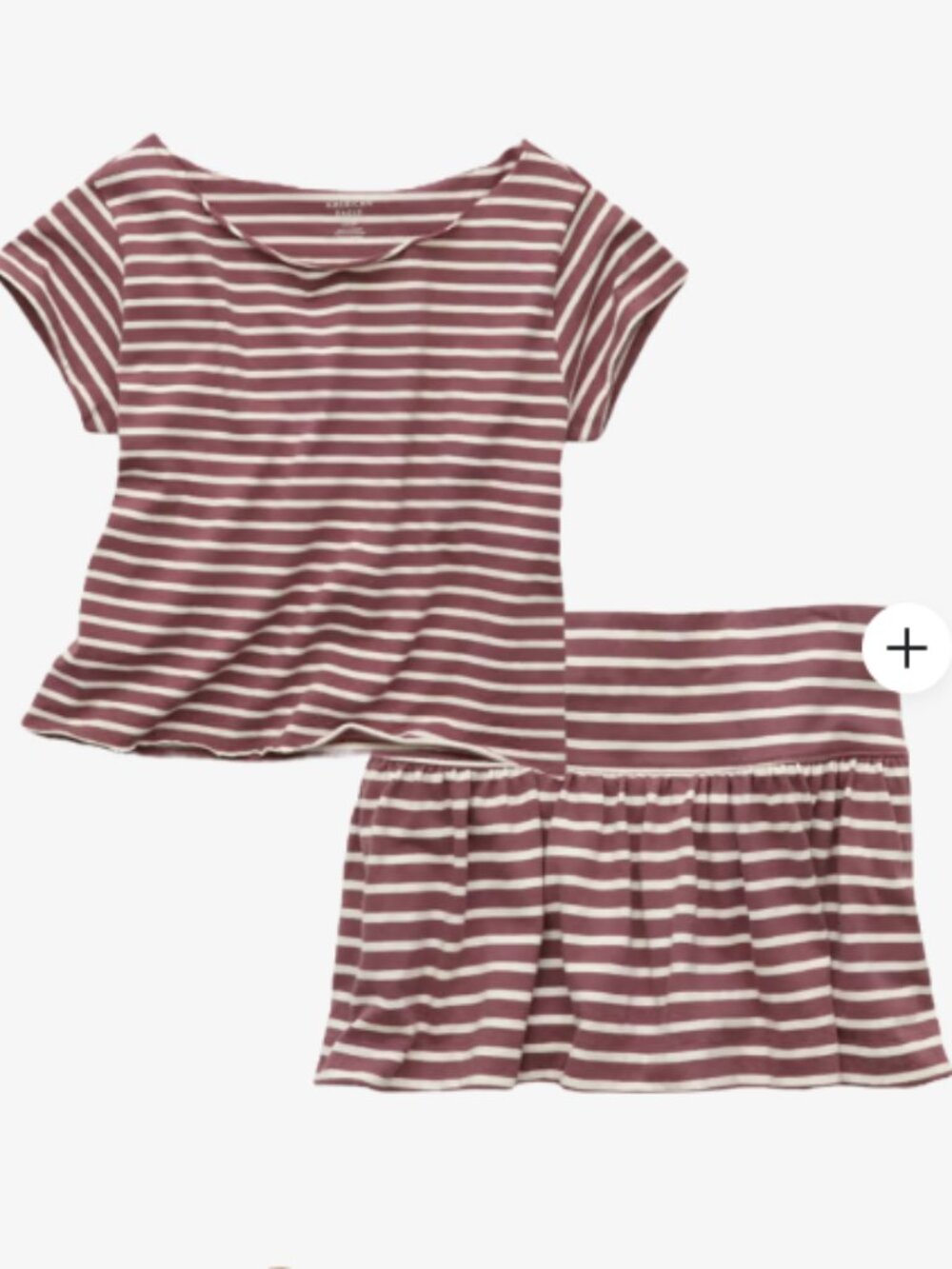 American Eagle Two Piece Skirt and Off shoulder Crop 2PC set